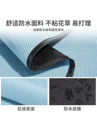 Outdoor Picnic Blanket Waterproof PEVA Backing Fleece Mat for Camping Beach Park