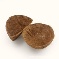 Natural Coconut Coir Pot Liner, Eco-Friendly Breathable Hanging Basket Liner, Coconut Fiber Mat, Coconut Shell Insert