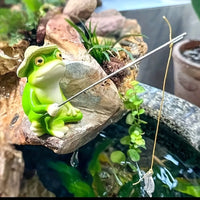 Resin Frog Garden Statues for Outdoor Patio Pond Decor
