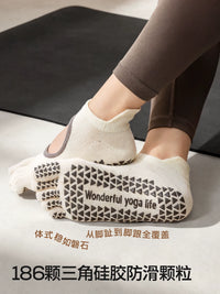 Women's Anti-Slip Yoga Pilates Five-Toe Socks for Summer Training & Fitness