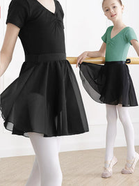 Girls' Ballet Dance Skirt Chiffon Wrap Skirt for Practice and Performance