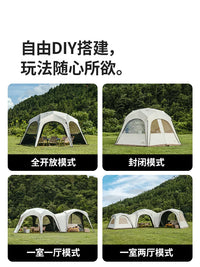 Naturehike Hexagonal Cloud Dome Quick-Open Canopy Tent for Outdoor Camping Sunshade