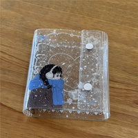 Ins Original Strawberry Girl M5 Loose-Leaf Diary Soft PVC Double Buckle Handbook Card Holder