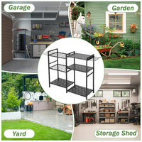 Xinhongyu Heavy Duty Garden Tool Storage Rack Yard Organizer Garage Farm Implement Shelf