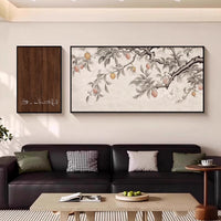 Vintage French Green Landscape Wall Art Set for Living Room Sofa Background