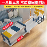 Kids' Large Multifunctional Wooden Building Block Table with Storage for Toddlers