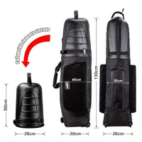 PLAYEAGLE Golf Travel Bag Hard Shell with Support Rod for Air Travel