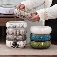 Ceramic Pet Bowl for Cats and Small Dogs, Anti-Tip Design, Food and Water Dish