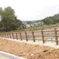 Concrete Imitation Rattan Three-Handrail Fence Mold for River Embankment Garden Landscape