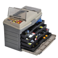 Portable Folding Tackle Box Plastic Fishing Lure Hook Storage Organizer Case for Fishing Accessories
