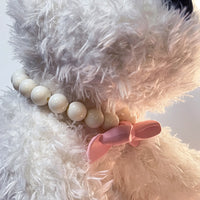 Pet Collar with Pink Bow for Cats and Small Dogs