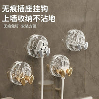 Luxury Self-Adhesive Plug Hooks for Power Strips and Cables - No-Drill Wall Mount Organizers