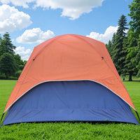 Portable 4-Person Double-Layer Outdoor Camping Tent for Family Travel, Hiking & Mountaineering