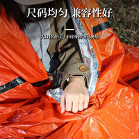Emergency PE Aluminum Film Sleeping Bag for Outdoor Survival, Thermal Insulation, First Aid, Reflective Tent, Moisture-proof Mat