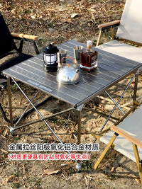 Bulin GuideSeries Outdoor Camping Table with Anodized Aluminum Alloy Lift and Foldable Design