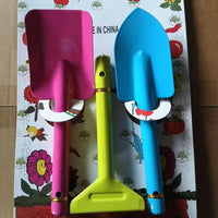 Kids Outdoor Gardening Tool Set - Mini Shovel, Rake, and Spade for Planting, Beach, and Potted Plants