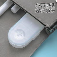 Portable 7-Day Pill Organizer with Dividers for Travel