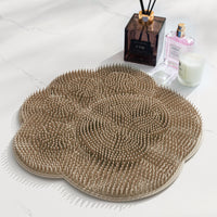 Foot Scrubber Mat for Shower, Exfoliating Foot Massager with Suction Cups, Large Lazy Back Scrubber