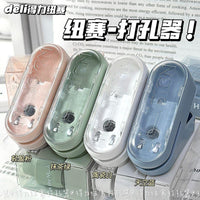Deli Mini Portable Single Hole Puncher for Loose-Leaf Binders and Albums