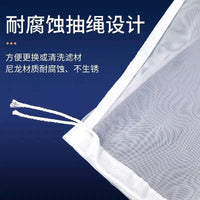 Nylon Mesh Aquarium Filter Bags for Fish Tank Water Purification, Reusable Fine Mesh Filter Media Bags