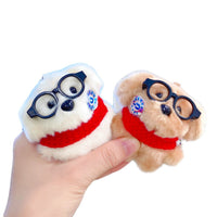 Magnetic Plush Dog Keychain Couple Bag Charm