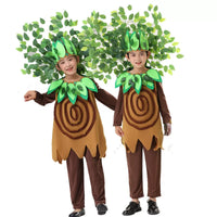 Kids' Tree & Plant Costume Set for Stage Performances