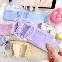 DIY Creative 3D Butterfly Pull-Out Recording Greeting Card for Friends