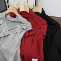 Women's Ice Silk Knit Shawl T-Shirt Top for Summer