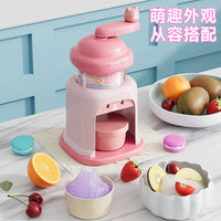 Manual Hand-Crank Ice Shaver for Shaved Ice and Slushies, Kid-Friendly, No Electricity Needed
