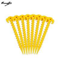 Heavy-Duty T-Type Plastic Tent Stakes for Outdoor Camping and Wind Rope Fixing