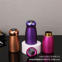 Smart Temperature Display Titanium Coated Mini Portable Stainless Steel Vacuum Insulated Bottle