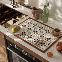 Diatomite Coffee Machine Mat, Absorbent Countertop Draining Pad, Heat-Resistant Kitchen Table Protector