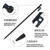 Heavy Duty Outdoor Tent Stakes, 9mm Diameter Windproof Ground Pegs for Canopies and Tents