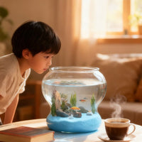 Desktop Ecological Fish Tank for Goldfish and Aquatic Plants