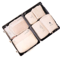 6-Piece Travel Compression Packing Cubes Set for Clothes and Luggage Organization