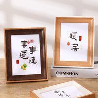 Minimalist Wooden Photo Frame for Tabletop or Wall Mounting, 6-inch to A4 Sizes