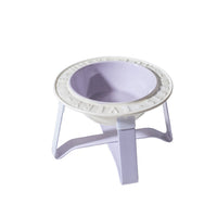 BD Flying Saucer Ceramic Pet Bowl with Elevated Iron Stand for Cats and Dogs, Anti-Tip, Macaron Colors