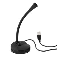 USB/3.5mm Desktop Microphone for Computer, Laptop, Recording, Gaming, and Video Calls