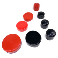PVC Protection Cap Transparent Silicone Cover Plastic Sleeve Black Soft Rubber Cap External Thread Pipe Cover Rubber Protective Sleeve