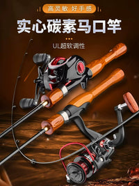 UL Ultralight Lure Fishing Rod Set with Baitcasting Reel for Whitefish and Culter