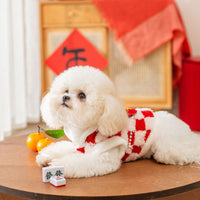 Pet Chinese New Year Tang Suit Padded Cotton Coat for Small Dogs & Cats
