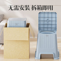 Portable Toilet Commode Chair for Elderly, Indoor Odor-Resistant Bedside Nighttime Use, Removable Toilet Stool for Adults