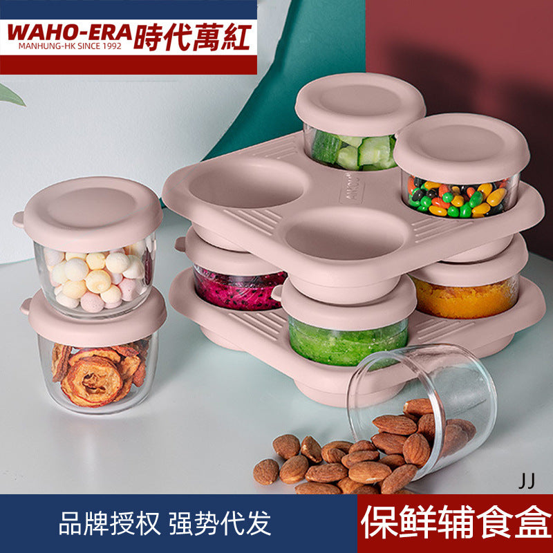 Baby Food Storage Container, Freezer Safe, Microwaveable, Portable Snack Box for Infants and Toddlers