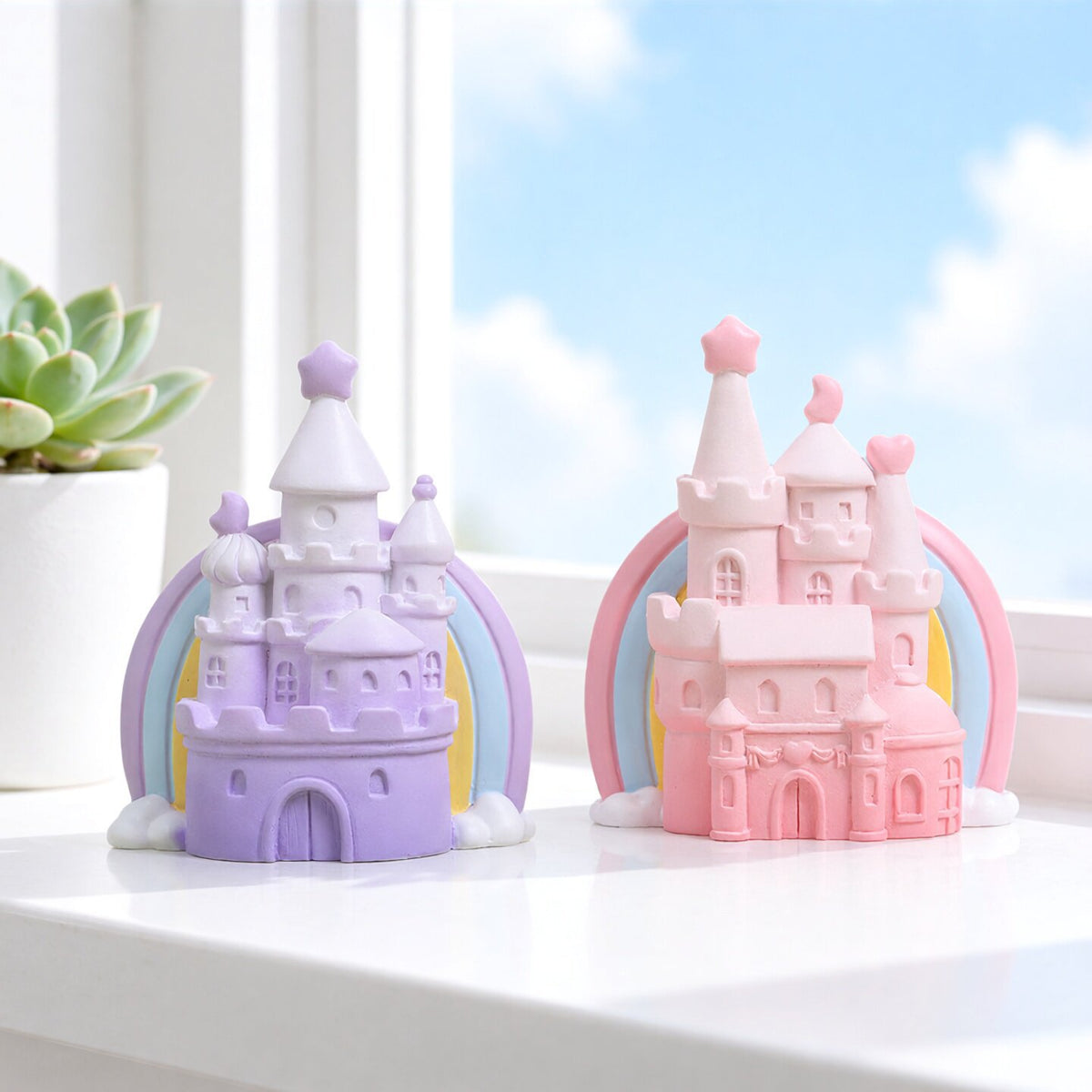 Fantasy Castle Micro Landscape Ornament for Aquariums and Planters