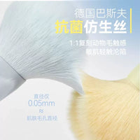 Mini Portable Makeup Brush Set with Soft Antibacterial Bristles for Travel - Blush, Powder, Eyeshadow