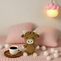 Highland Cow Crochet Kit DIY Amigurumi Doll Craft