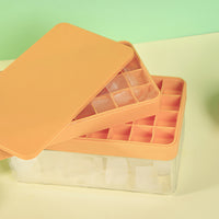 Silicone Ice Cube Tray with Lid, Large Capacity Ice Maker Container for Summer Homemade Popsicles and Ice Balls