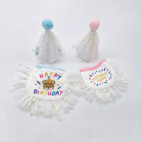Pet Birthday Party Supplies Set with Hat, Bandana, and Drool Bib for Cats and Dogs