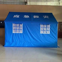 3x4m Emergency Relief Tent 800D Fabric Durable Windproof Cold-Resistant Outdoor Sunshade Camping Foldable Tent