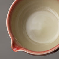 Ceramic Matcha Bowl and Whisk Holder Set with Plaid Pattern